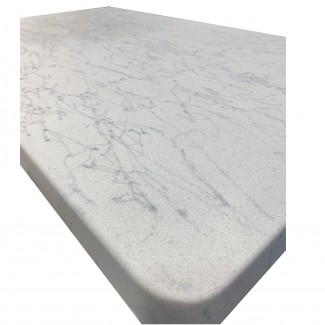 48x48 square  Fiberglass Faux Carrara Marble Outdoor Commercial Restaurant Hotel Cafe Hospitality Table Top
